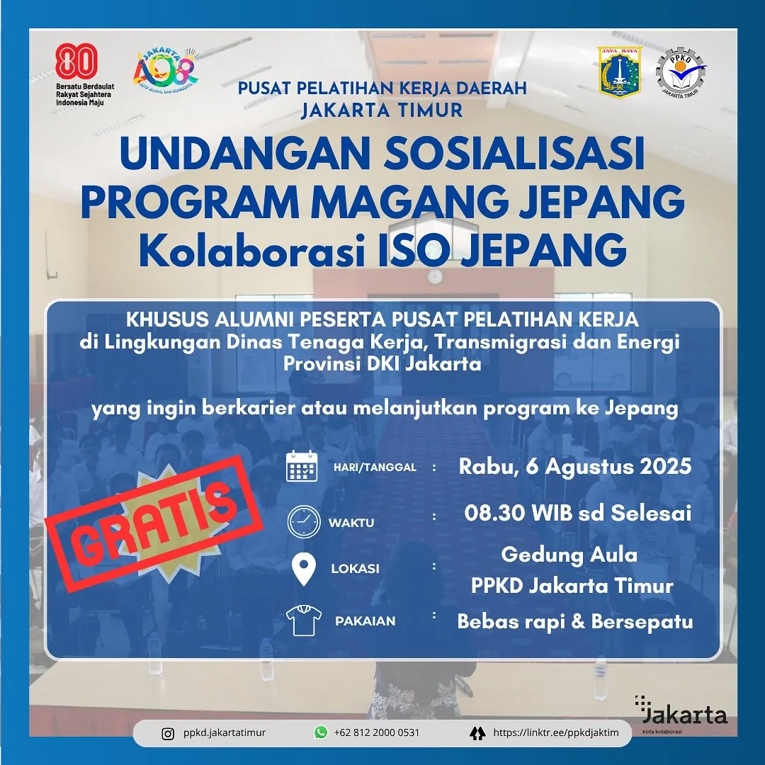 UNDANGAN SOSIALISASI PROGRAM MAGANG JEPANG – PPKD KABUPATEN BREBES